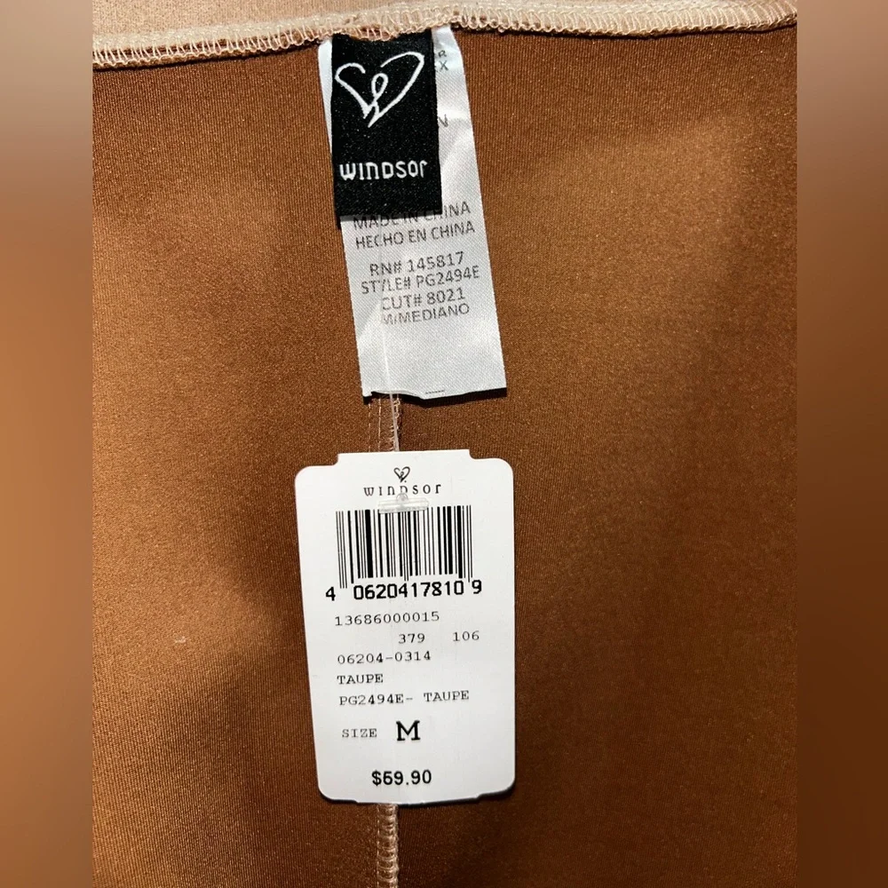NWT Windsor M Taupe Tie-Waist Jacket / faux suede dress camel tan - Picture 6 of 6
